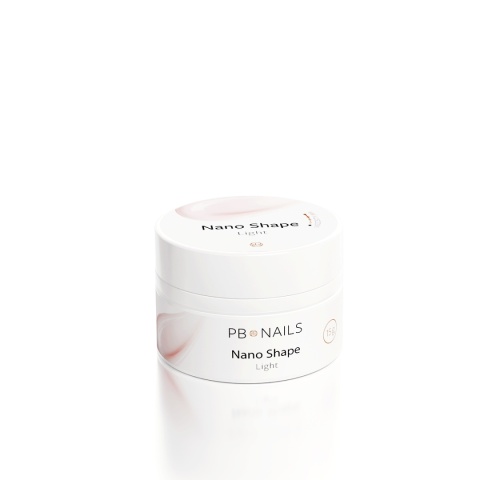PB Nails Nano Shape Light Mleczno-Różowy Żel Budujący Samopoziomujący 15 g