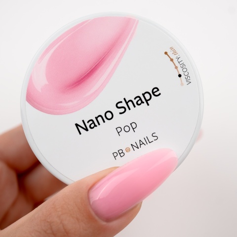 PB Nails Nano Shape Pop Intensywnie Różowy Żel Budujący Samopoziomujący 15 g