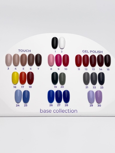 TOUCH Gel Polish 01 Czarny Lakier Hybrydowy Kryjący 9 ml
