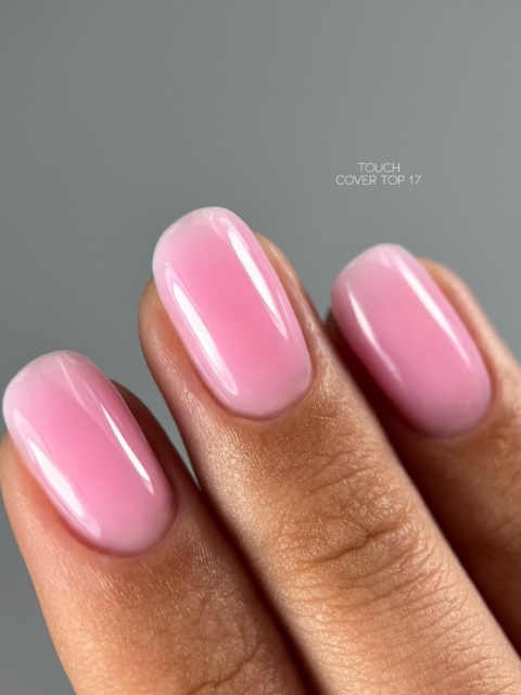 TOUCH Cover Top 17 Nasycony Różowy Top Hybrydowy Bez Przemywania 7 ml