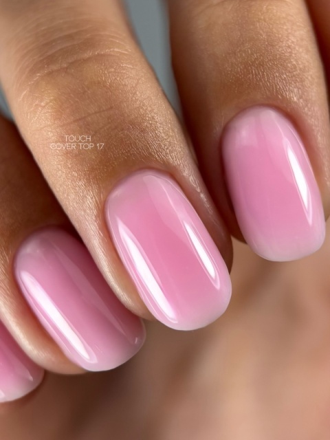 TOUCH Cover Top 17 Nasycony Różowy Top Hybrydowy Bez Przemywania 7 ml