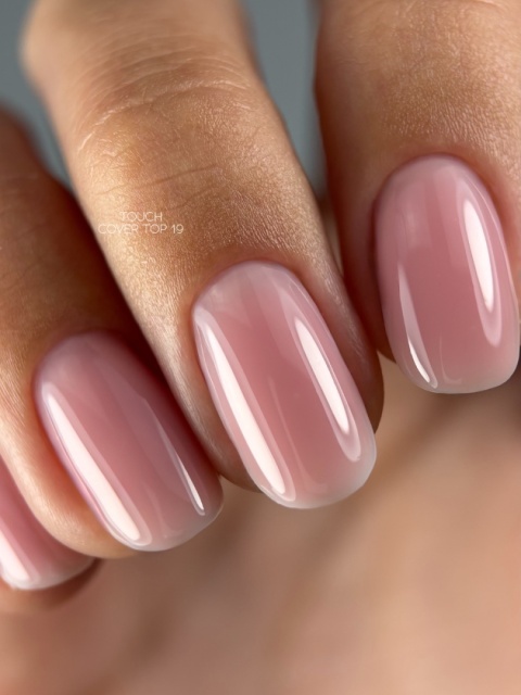 TOUCH Cover Top 19 Przygaszony Różowy Top Hybrydowy Bez Przemywania 7 ml