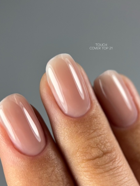 TOUCH Cover Top 21 Chłodny Beżowy Taupe Top Hybrydowy Bez Przemywania 7 ml