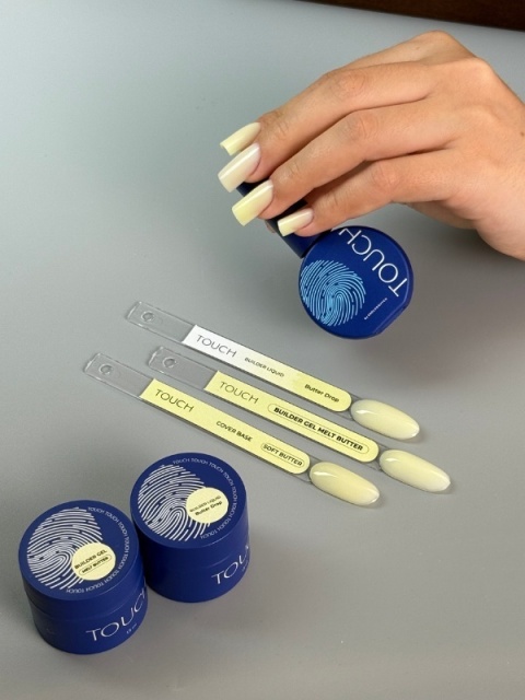 TOUCH Cover Base Soft Butter Jasnożółta Baza Hybrydowa Kamuflująca 13 ml