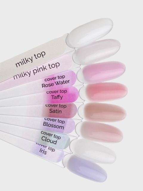 TOUCH Cover Top 02 Milky Biały Półprzezroczysty Top Hybrydowy 13 ml Bez Przemywania
