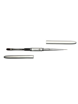 TOUCH Brush Duo Expert - dwustronny pędzelek do żelu i zdobień (11 mm + 11 mm)