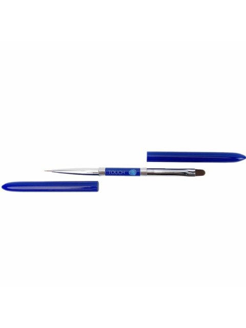 TOUCH Dwustronny pędzelek do żelu (7mm) i zdobień (9mm) (liner)