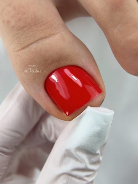 TOUCH One Step Gel Polish 09 Jaskrawoczerwony - jednofazowy lakier hybrydowy 3w1 9 ml