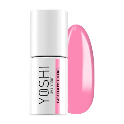 YOSHI Pastelo Pistolero 702 – lakier hybrydowy 6 ml, pastelowy róż TPO-FREE