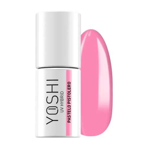 YOSHI Pastelo Pistolero 702 – lakier hybrydowy 6 ml, pastelowy róż TPO-FREE