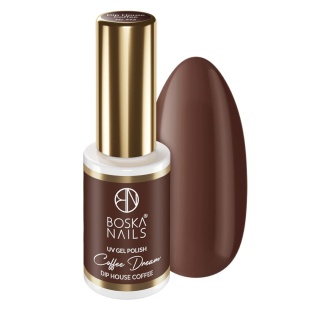 Boska Nails Coffee Dream Dip House Coffee 573 - ciemnobrązowy lakier hybrydowy 6 ml