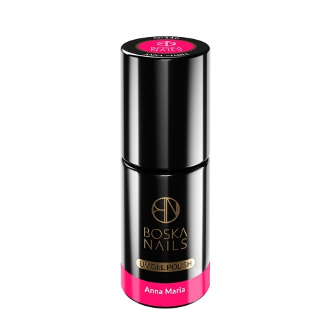 Boska Nails Divine Anna Maria 346 - neonowy różowy lakier hybrydowy 6 ml