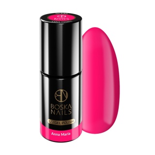 Boska Nails Divine Anna Maria 346 - neonowy różowy lakier hybrydowy 6 ml