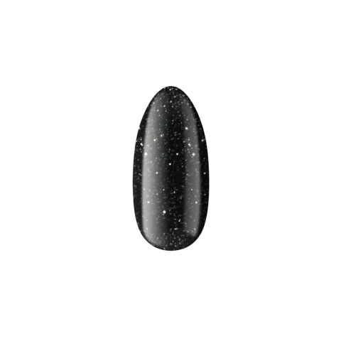 Boska Nails Divine Diffrent Chick 361 - czarny brokatowy lakier hybrydowy 6 ml