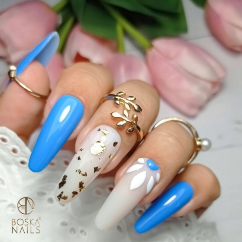 Boska Nails Divine Moonlight Party 353 - niebieski lakier hybrydowy 6 ml