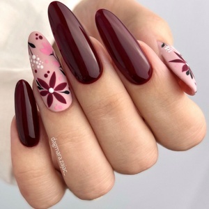 Boska Nails Divine Ou! Burgundy 306 - bordowy lakier hybrydowy 6 ml