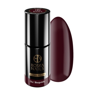 Boska Nails Divine Ou! Burgundy 306 - bordowy lakier hybrydowy 6 ml