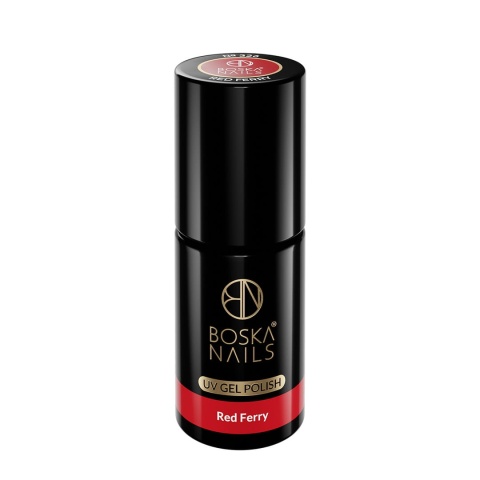 Boska Nails Divine Red Ferry 326 - czerwony lakier hybrydowy 6 ml