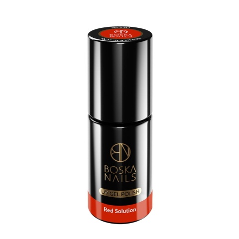 Boska Nails Divine Red Solution 330 - czerwony lakier hybrydowy 6 ml