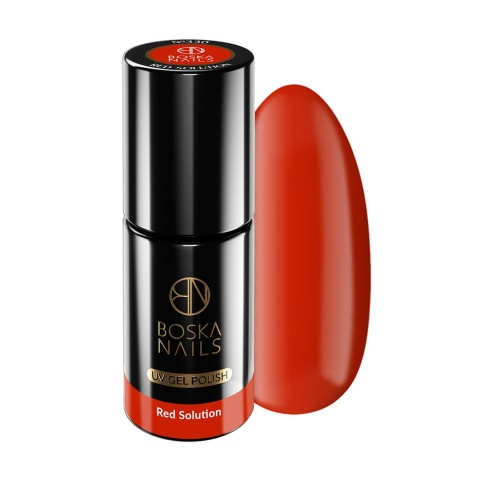 Boska Nails Divine Red Solution 330 - czerwony lakier hybrydowy 6 ml