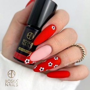 Boska Nails Divine Red Solution 330 - czerwony lakier hybrydowy 6 ml