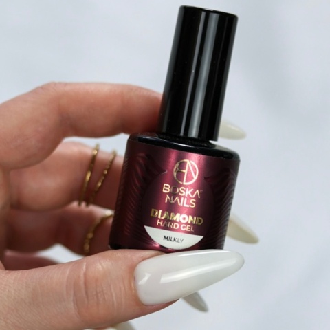 Boska Nails Hard Diamond Gel Milky 277 Żel Budujący Mleczny 15 ml