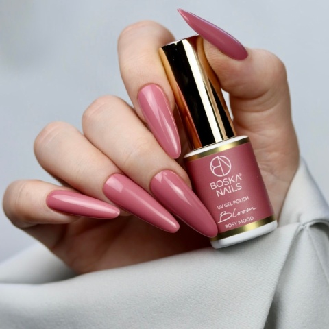 Boska Nails Lakier Hybrydowy Bloom Rosy Mood 586 6 ml – ciemnoróżowy lakier hybrydowy