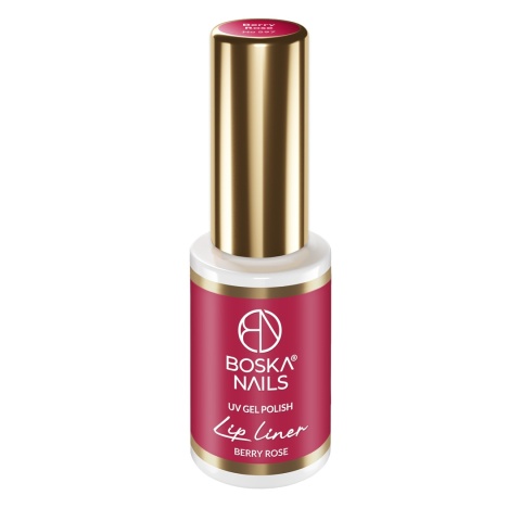 Boska Nails Lakier Hybrydowy Lip Liner Berry Rose 597 6 ml – malinoworóżowy lakier hybrydowy