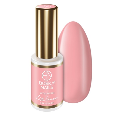 Boska Nails Lakier Hybrydowy Lip Liner Silk Yogurt 591 6 ml – jasny róż nude