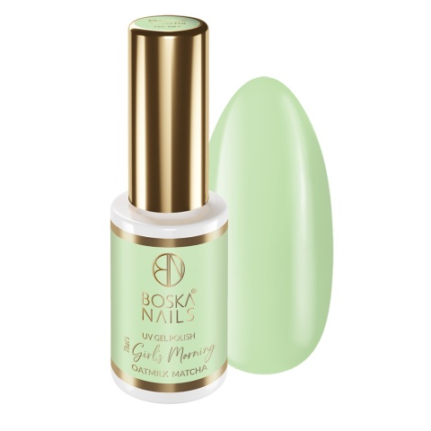 Boska Nails Lakier Hybrydowy That's Girl's Morning Oatmilk Matcha 565 6 ml – zgaszona zieleń