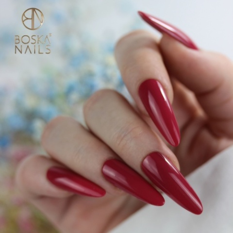 Boska Nails Lakier Klasyczny do Paznokci Malyna nr 671 Czerwono-Bordowy 9 ml