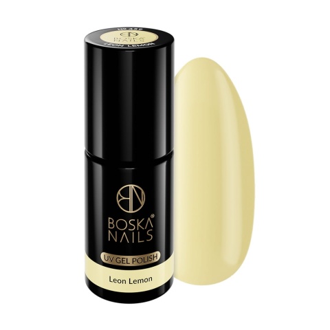 Boska Nails Leon Lemon 459 - masełkowy żółty lakier hybrydowy 6 ml