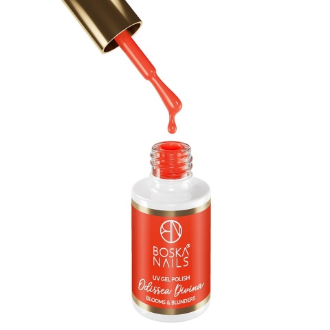 Boska Nails Pomarańczowy Lakier Hybrydowy Odissea Divina Blooms & Blunders 539 6 ml