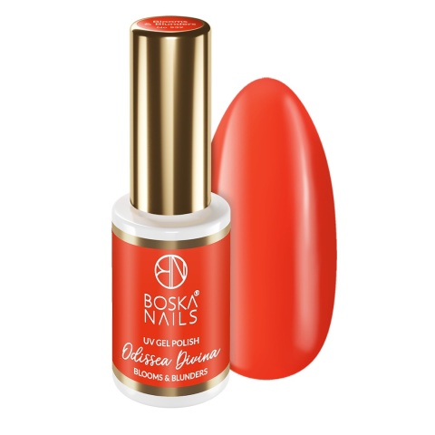 Boska Nails Pomarańczowy Lakier Hybrydowy Odissea Divina Blooms & Blunders 539 6 ml