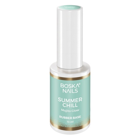 Boska Nails Summer Chill Mojito Glow – Baza Kauczukowa Zielona 10 ml