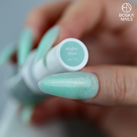 Boska Nails Summer Chill Mojito Glow – Baza Kauczukowa Zielona 10 ml