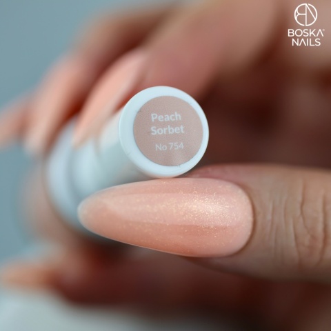Boska Nails Summer Chill Peach Sorbet – Baza Kauczukowa Brzoskwiniowa 10 ml