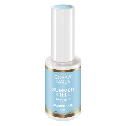 Boska Nails Summer Chill Sky Gelato – Baza Kauczukowa Błękitna 10 ml
