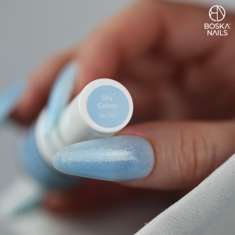 Boska Nails Summer Chill Sky Gelato – Baza Kauczukowa Błękitna 10 ml