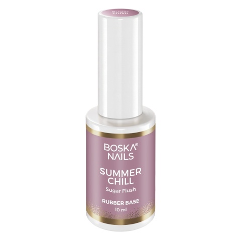 Boska Nails Summer Chill Sugar Flush – Baza Kauczukowa Fioletowa 10 ml