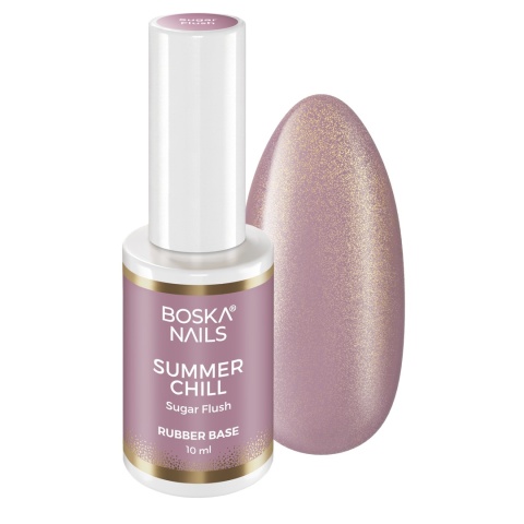 Boska Nails Summer Chill Sugar Flush – Baza Kauczukowa Fioletowa 10 ml