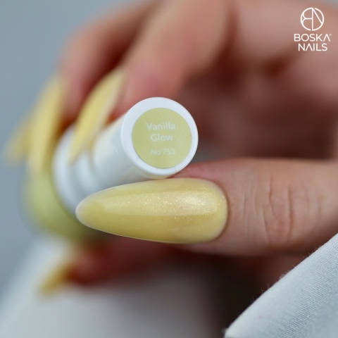 Boska Nails Summer Chill Vanilla Glow – Baza Kauczukowa Jasnożółta 10 ml