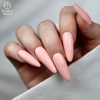 Boska Nails Top Color Apri Gloss No Wipe – Brzoskwiniowy Top Hybrydowy 10 ml
