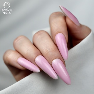 Boska Nails Top Color Pink Gloss No Wipe – Różowy Top Hybrydowy 10 ml