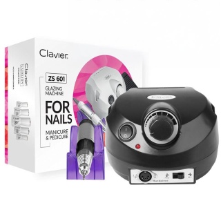 Clavier Frezarka ZS 601/DM 202 – 65W, Profesjonalna do Manicure i Pedicure, czarna
