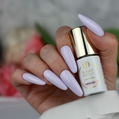 Boska Nails Say Yes Perfect Day No. 417 – Jasnofioletowy Lakier Hybrydowy 6 ml