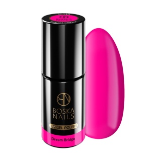 Boska Nails Divine Dream Bridge 345 - neonowy różowy lakier hybrydowy 6 ml