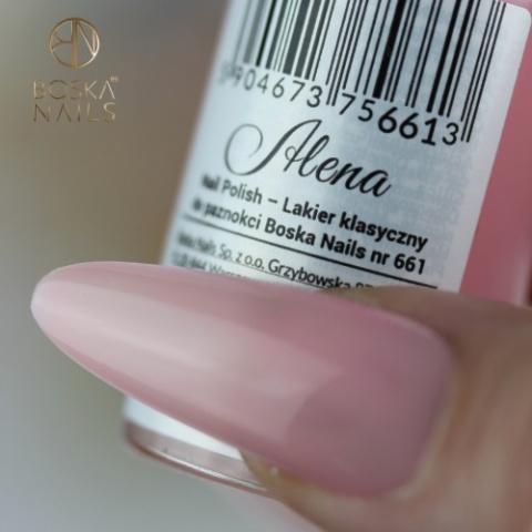 Boska Nails Alena No. 661 Lakier Klasyczny do Paznokci Brzoskwiniowy Róż 9 ml