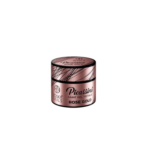Boska Nails Picassini Metallic Paint Gel Rose Gold Żel do Zdobień 5 ml