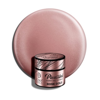 Boska Nails Picassini Metallic Paint Gel Rose Gold Żel do Zdobień 5 ml